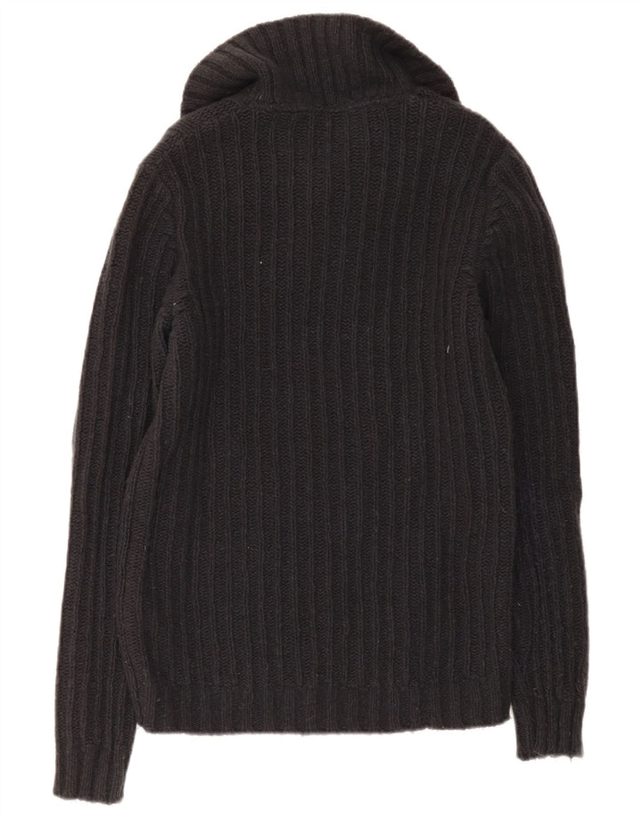 Jersey Liu Jo Hombre con cuello y botones de lana azul marino medio