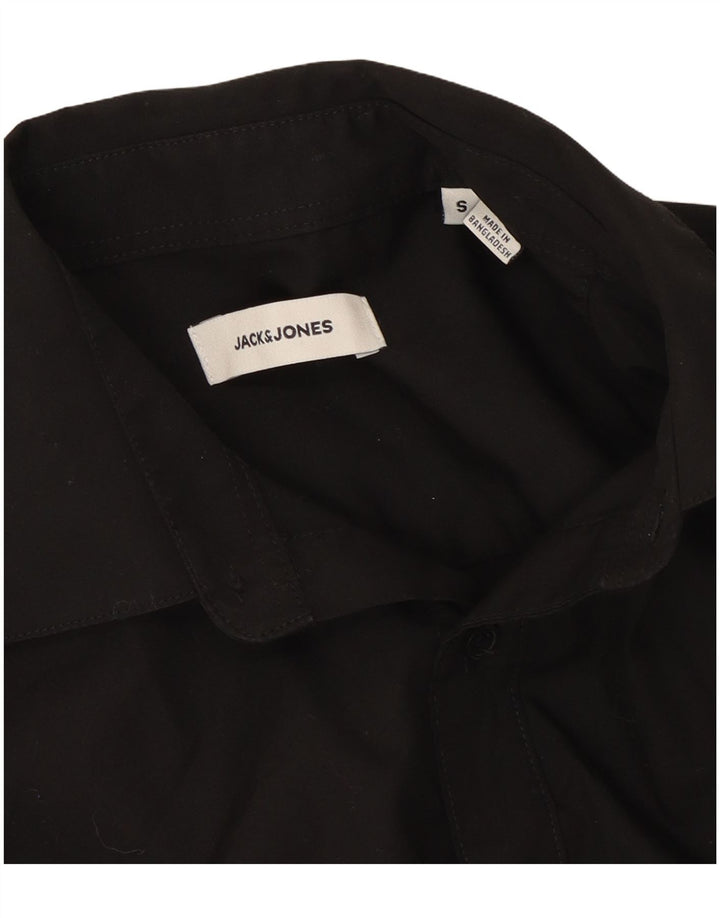 Camisa Jack & Jones Hombre Small Algodón Negro