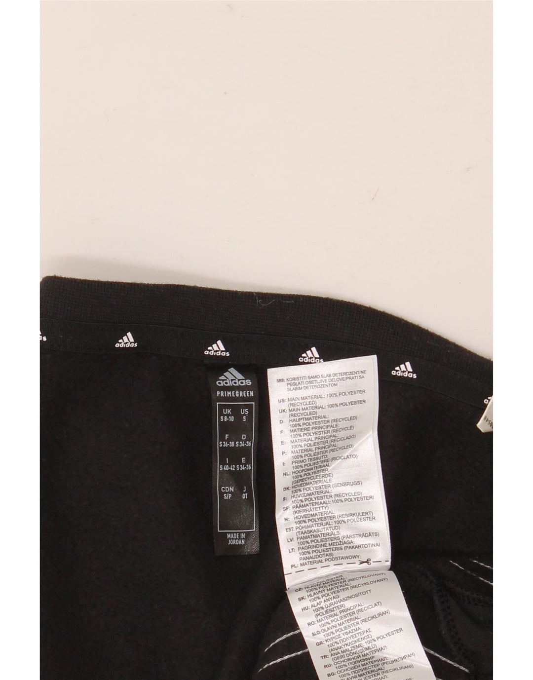 Adidas Sudadera para mujer Jumper UK 8/10 Small Negro Poliéster