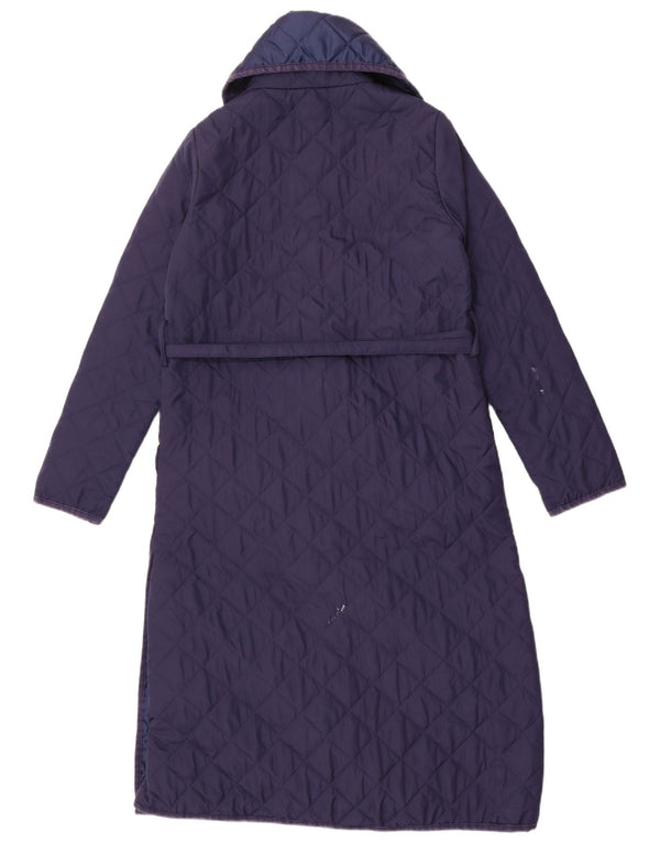 Monsoon Abrigo acolchado para mujer UK 40 Pequeño Poliéster azul