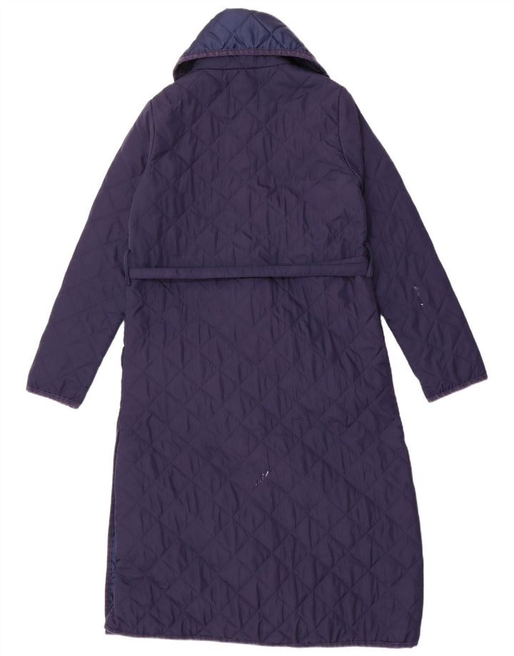 Monsoon Abrigo acolchado para mujer UK 40 Pequeño Poliéster azul