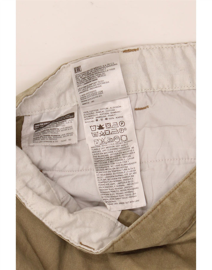 DOCKERS Pantalones cortos chinos para hombre W40 XL Algodón beige
