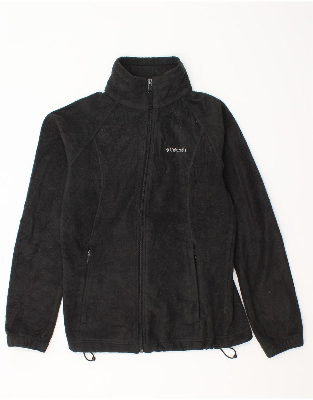 COLUMBIA Chaqueta polar para mujer UK 10 Small Poliéster negro