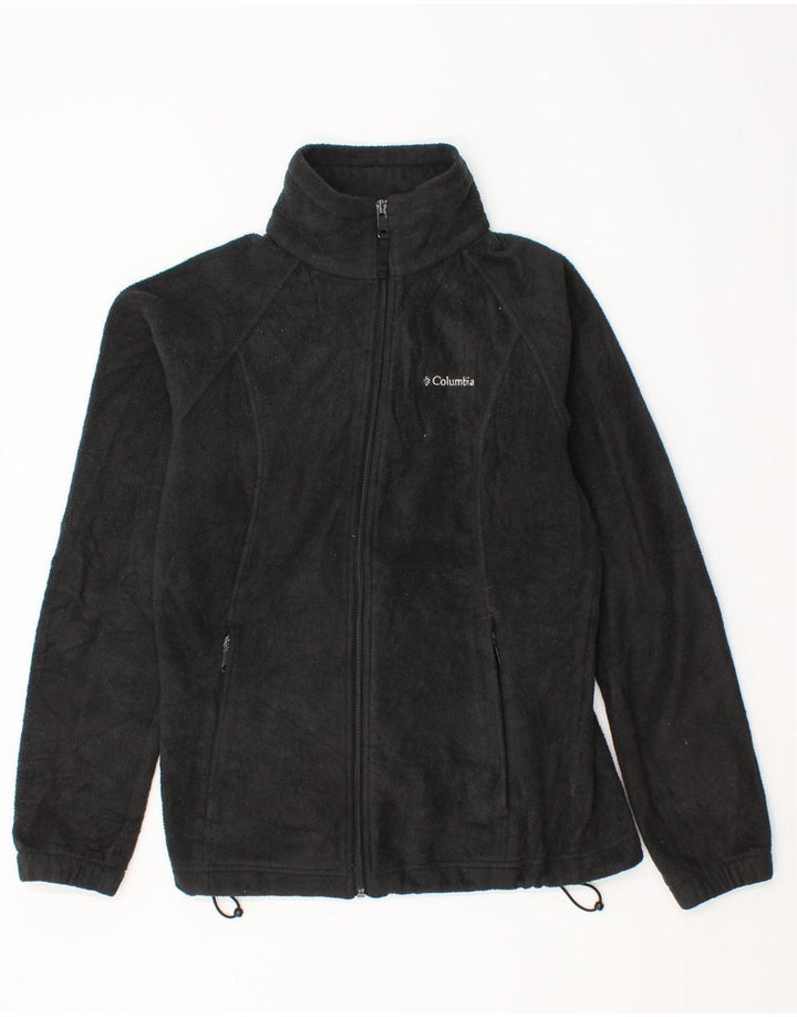 COLUMBIA Chaqueta polar para mujer UK 10 Small Poliéster negro