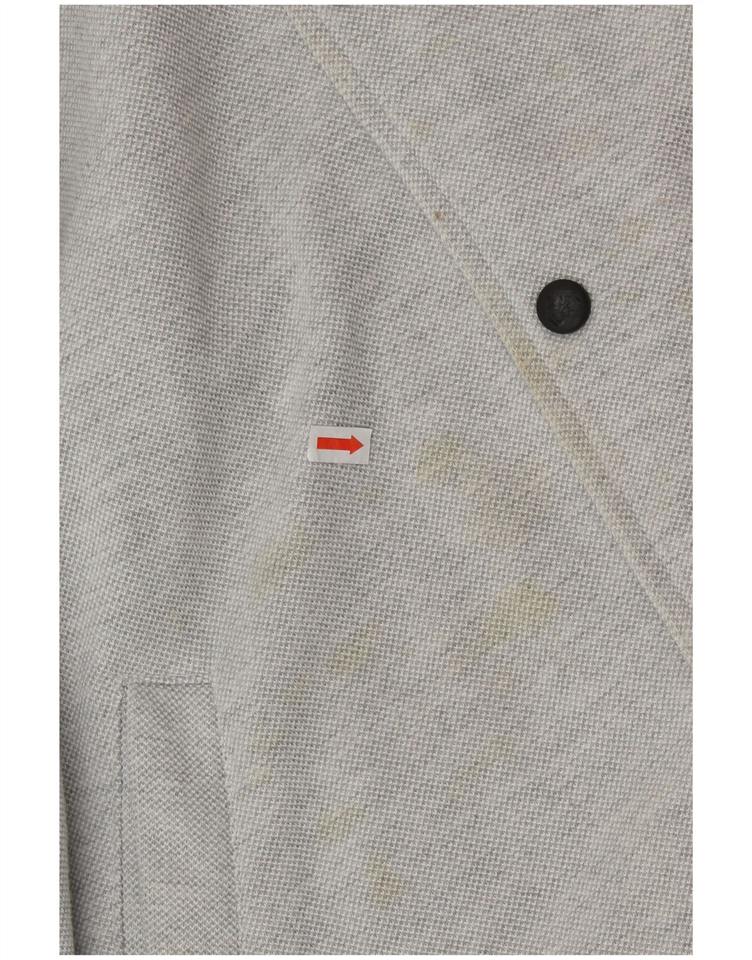 KAPPA Chaqueta universitaria holgada con estampado gráfico para hombre Bloque de color gris pequeño