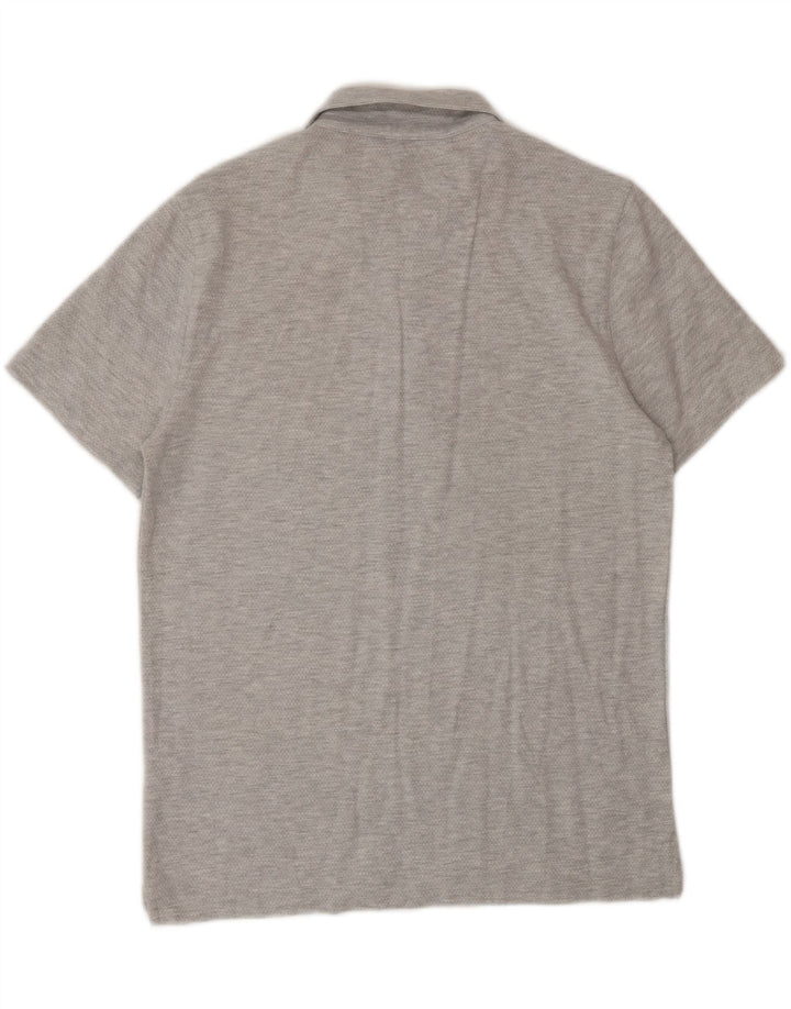 REISS Mens Polo Shirt Medium Grey Cotton