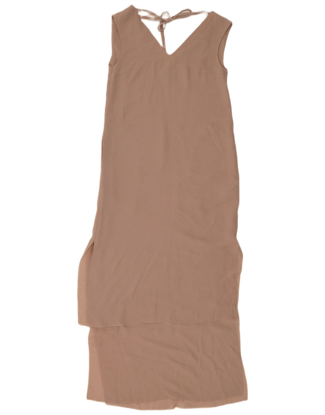 Cos Vestido largo sin mangas para mujer EU 34 XS Beige Poliéster