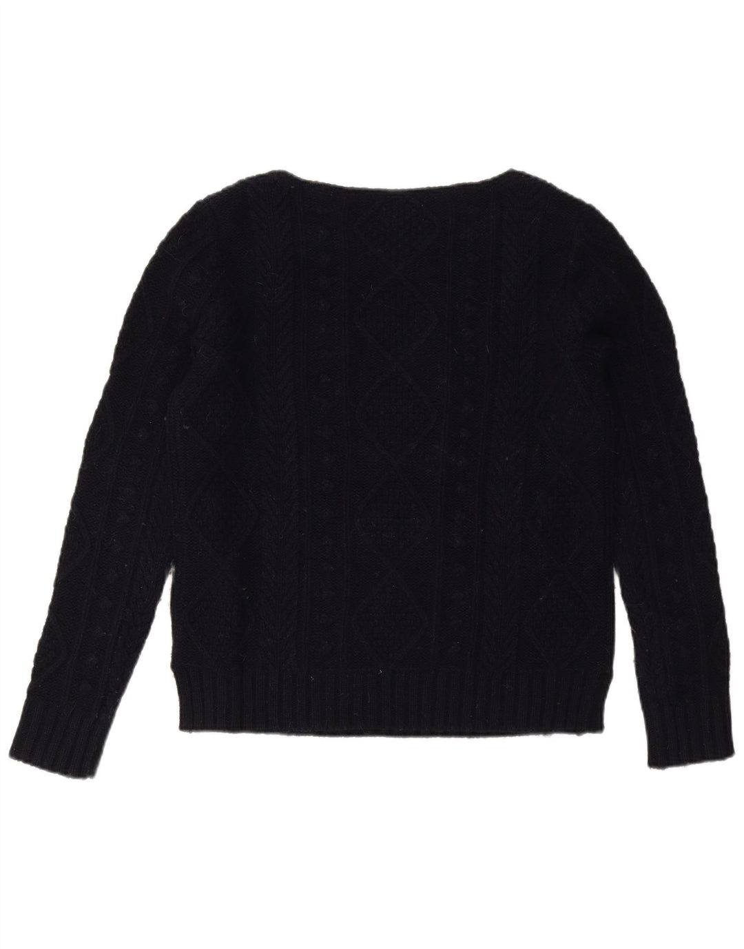 JACK WILLS Suéter extragrande con cuello barco para mujer UK 10 Small Azul marino