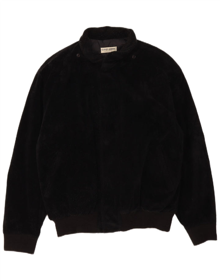 Giorgio Armani Chaqueta Bomber para Hombre IT 52 Grande Negro