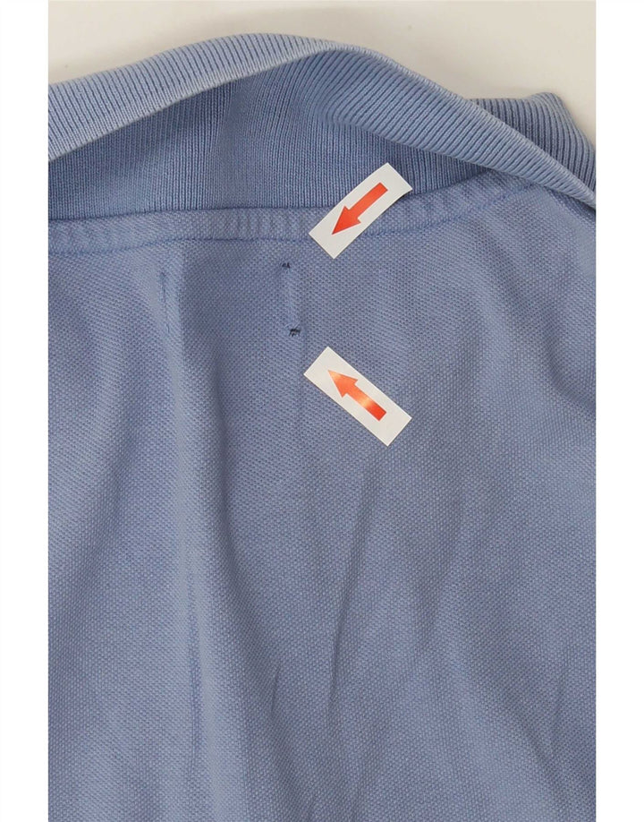 Polo Kappa Hombre Algodón Azul Medio