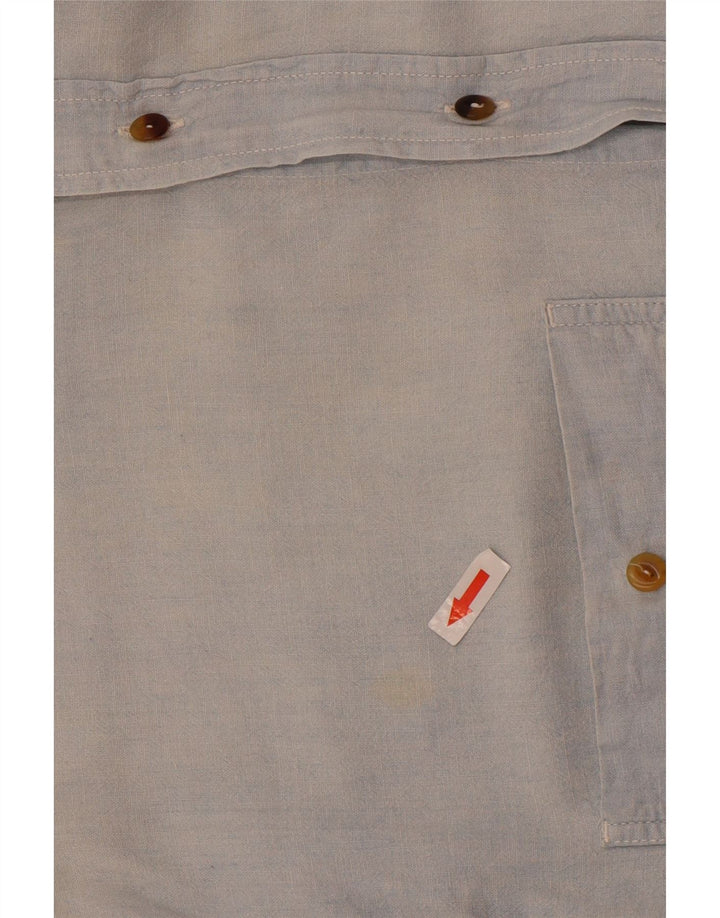 Camisa Valentino Hombre Talla 39 Azul Medio