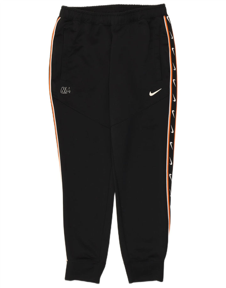 Nike Mujer Graphic Chándal Pantalones Joggers UK 44 Mediano Negro Poliéster