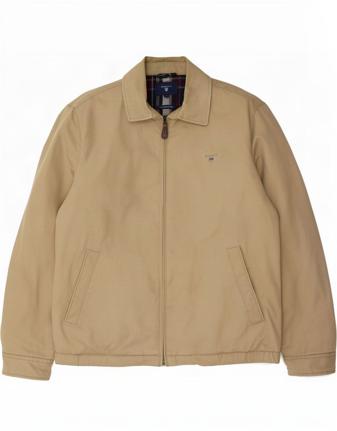 Gant Chaqueta Bomber para Hombre UK 40 Grande Algodón Beige