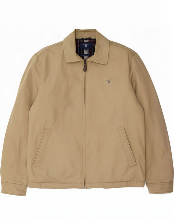 Gant Chaqueta Bomber para Hombre UK 40 Grande Algodón Beige