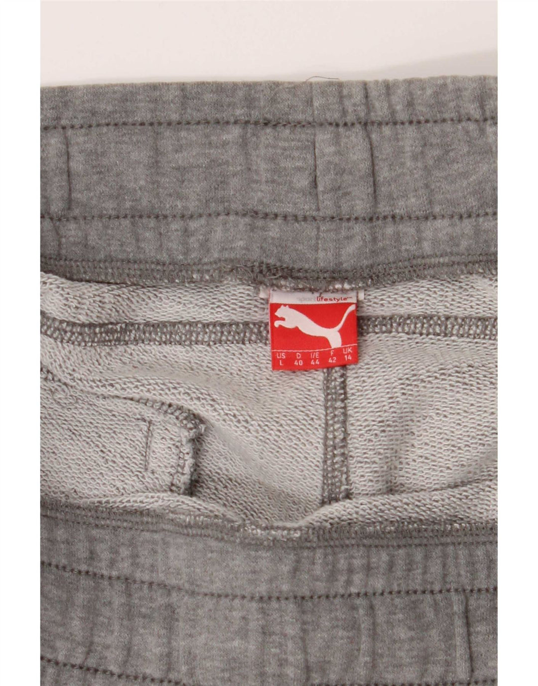 Puma - Pantalones cortos deportivos para mujer, talla 40, talla grande, W32, color gris
