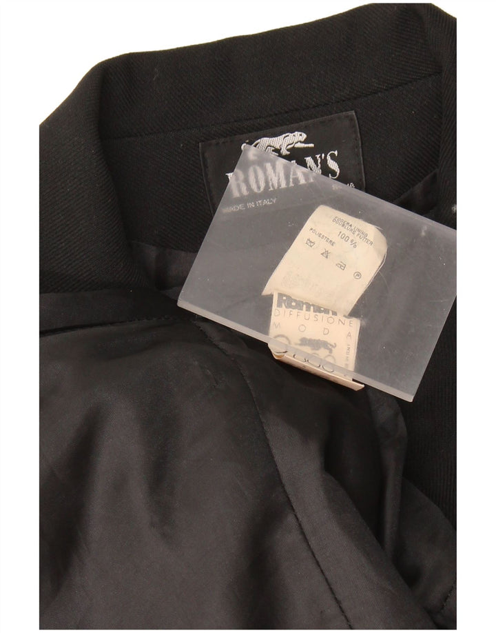 Roman's Chaqueta tipo blazer de 4 botones para mujer UK 10 Small Black