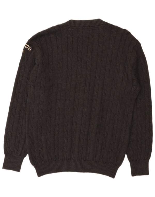 Amerigo Vespucci Cárdigan para Hombre Suéter XL Gris Lana Nueva