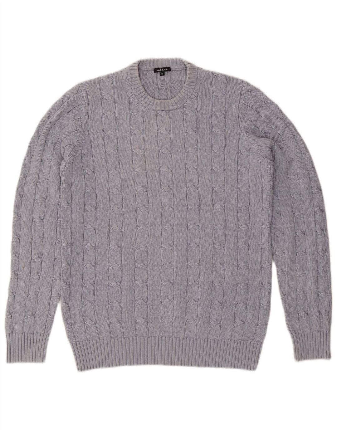 Jaeger Jersey De Cuello Redondo Para Hombre De Algodón Gris Medio