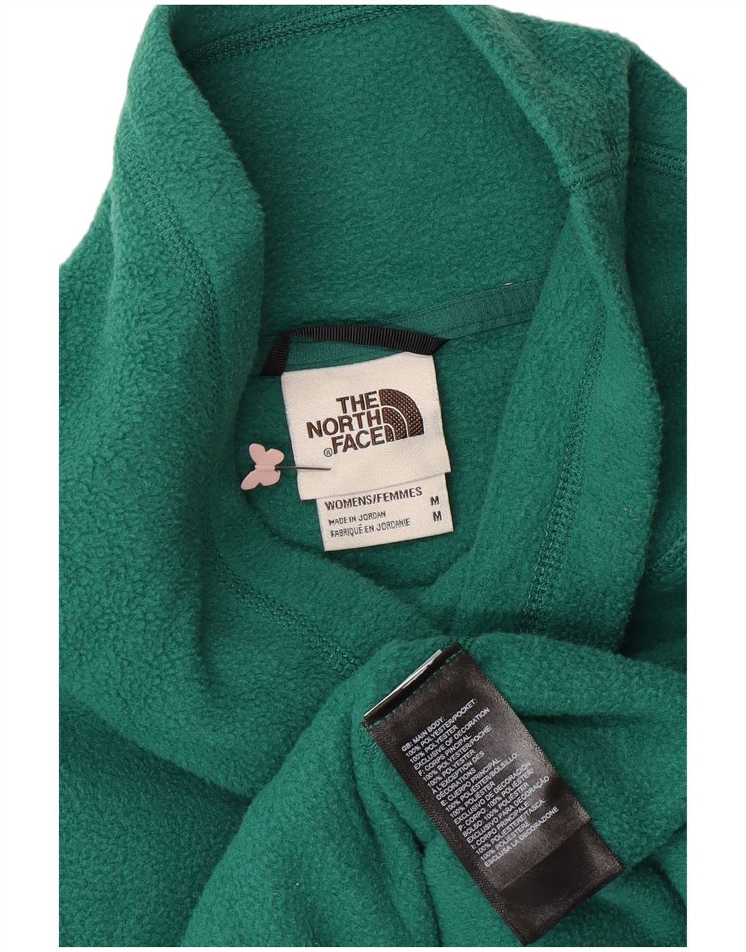 THE NORTH FACE Jersey polar para mujer UK 44 Poliéster verde medio
