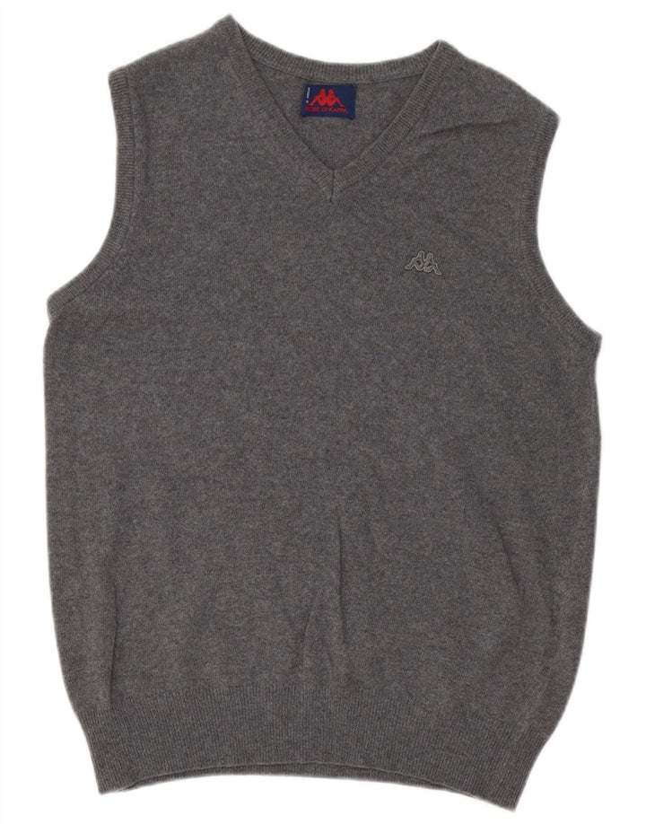 Kappa Hombre Chaleco Tank Top Lana Gris Medio
