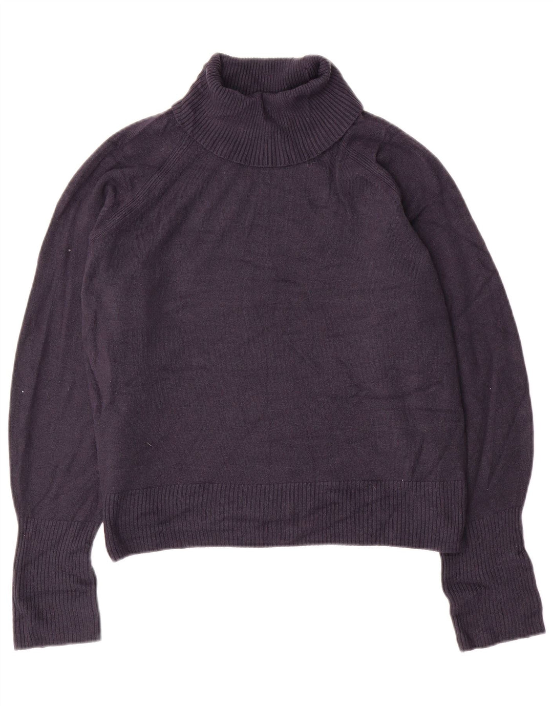 Marks & Spencer Suéter tipo jersey con cuello vuelto para mujer UK 46 Grande Azul marino
