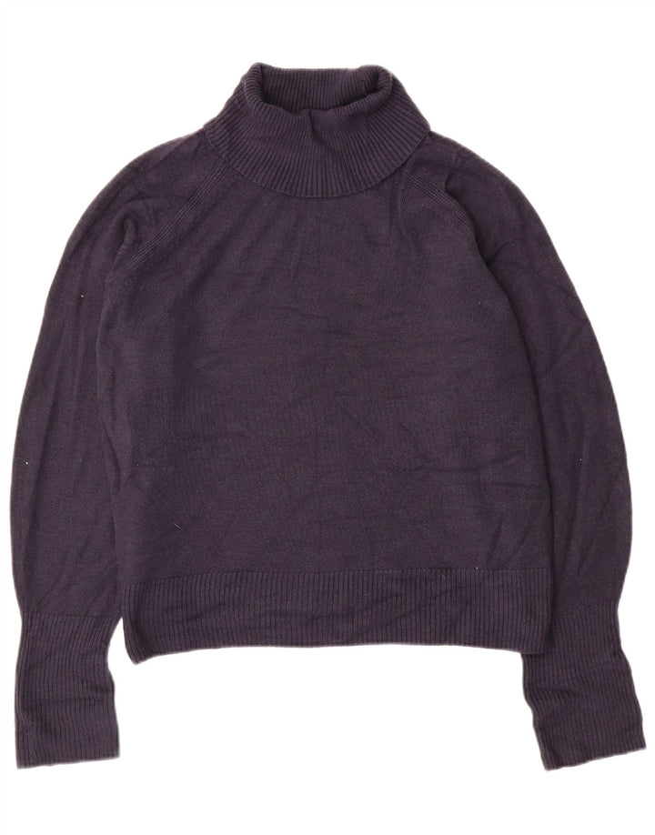 Marks & Spencer Suéter tipo jersey con cuello vuelto para mujer UK 46 Grande Azul marino