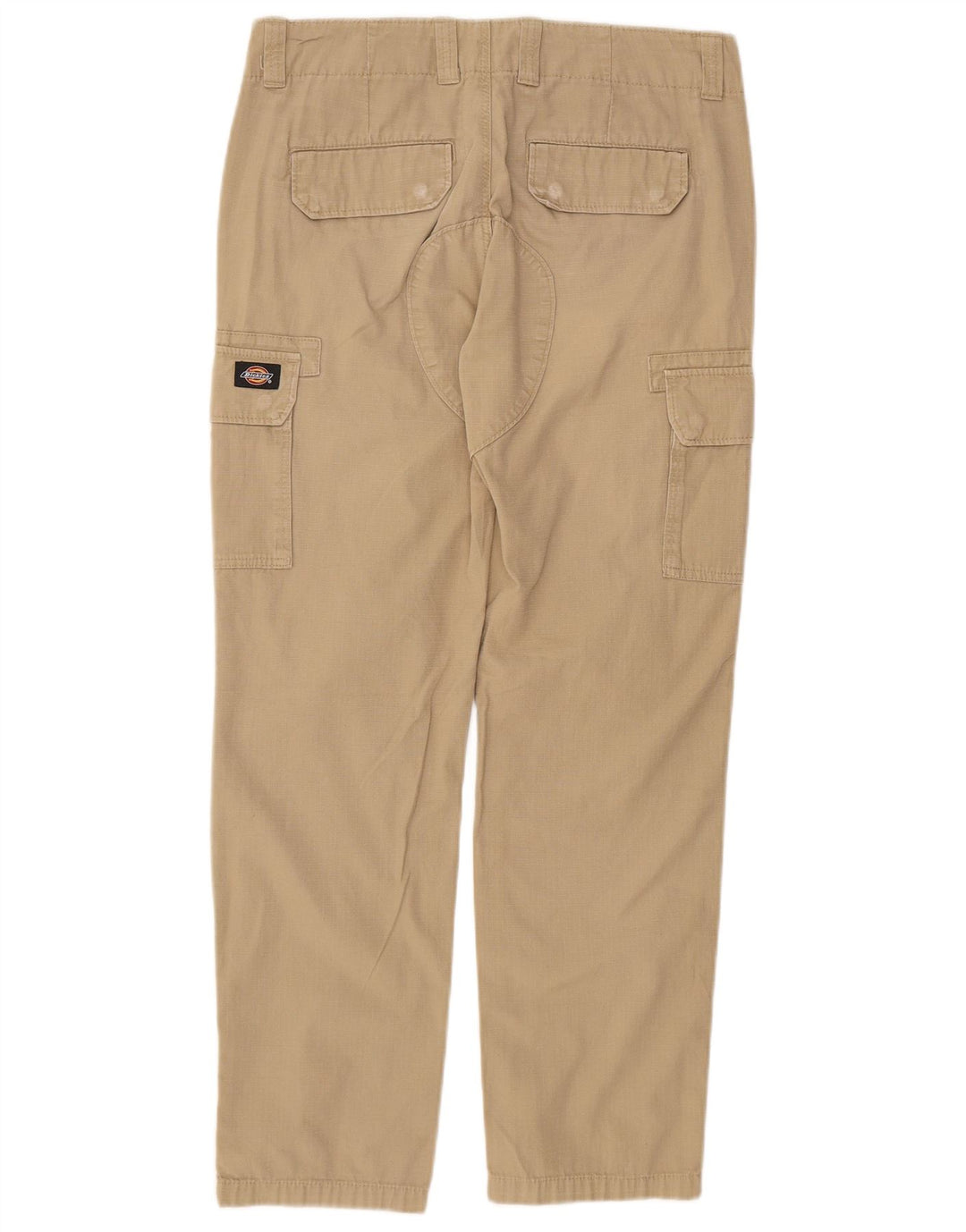 DICKIES Mens Straight Cargo Trousers W30 L29 Beige Cotton