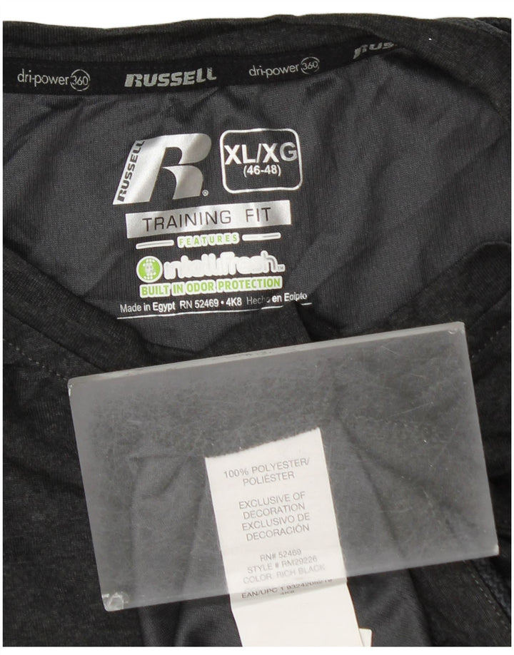 RUSSELL ATHLETIC Camiseta sin mangas Dri-Power para hombre UK 46/48 XL Poliéster gris