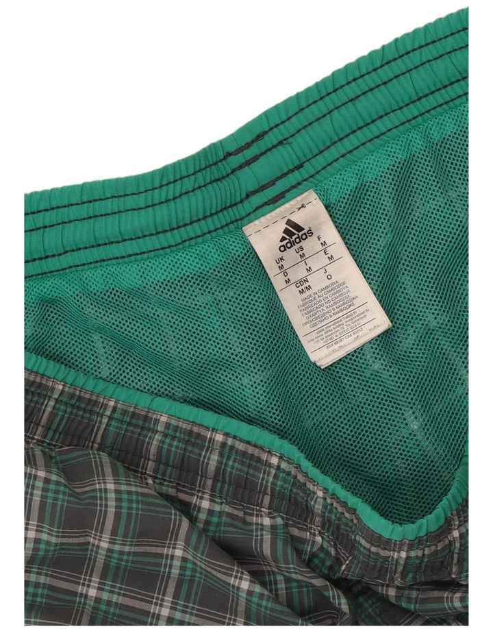 Bañador Adidas Hombre Verde Medio A Cuadros Poliéster