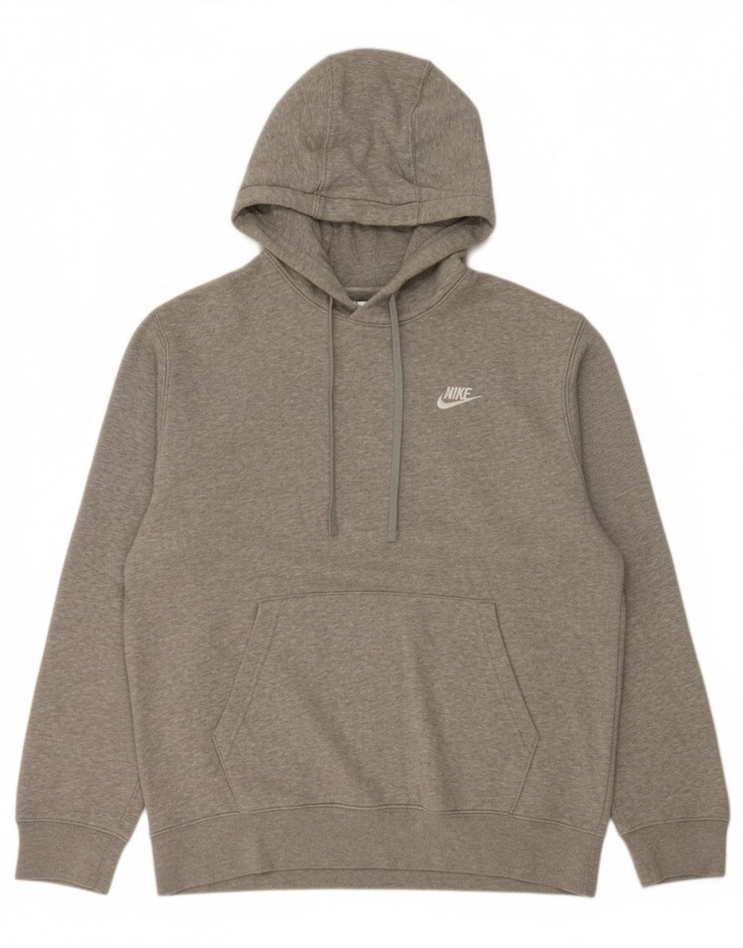 Nike Jersey con capucha y estampado gráfico de algodón moteado en gris medio