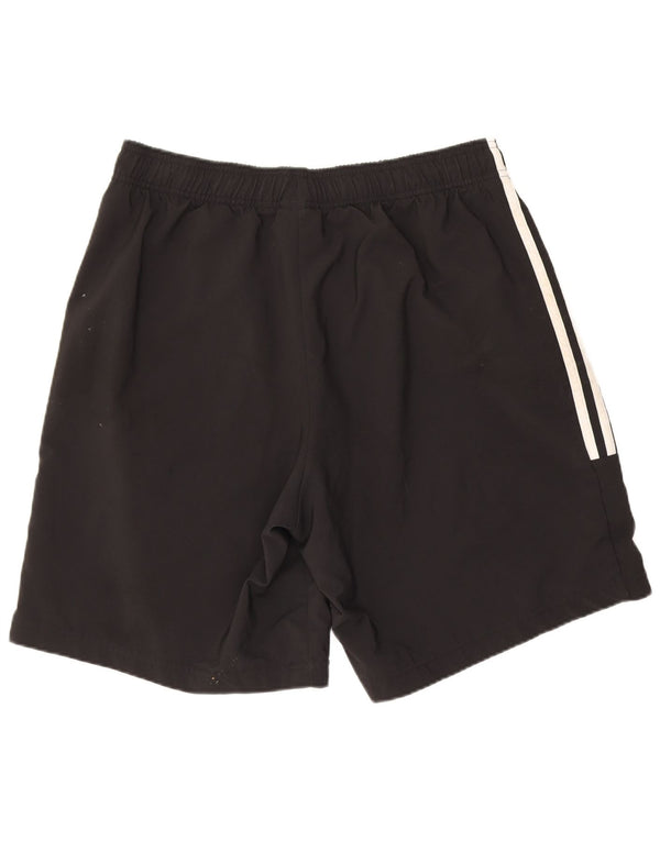 Adidas - Pantalones cortos deportivos para hombre, talla grande, poliéster negro