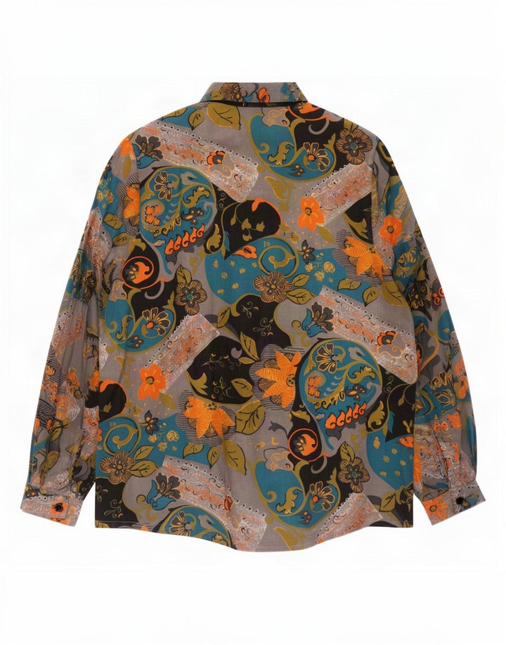 Primavera Firenze Blusa para mujer UK 40 Mediana Multicolor Floral