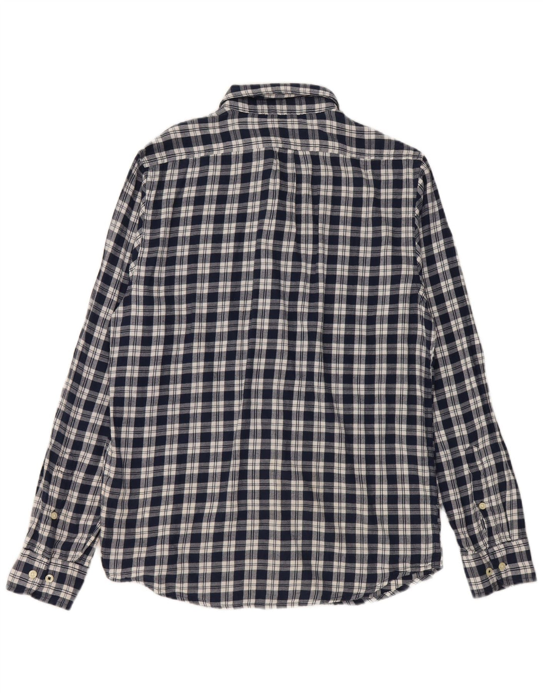 Camisa De Franela De Corte Regular De Algodón A Cuadros En Azul Marino Mediano Lee Hombre