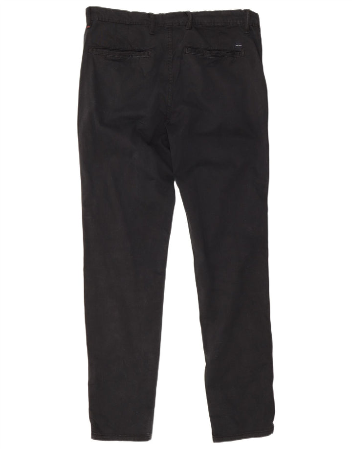 Zara Mens Slim Chino Pantalones EU 40 Medium W31 L30 Negro