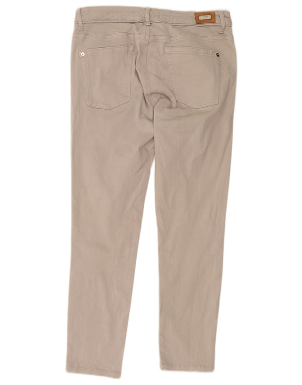 Zara Mujer Pantalones Cortos Entallados EU 44 XL W34 L26 Beige