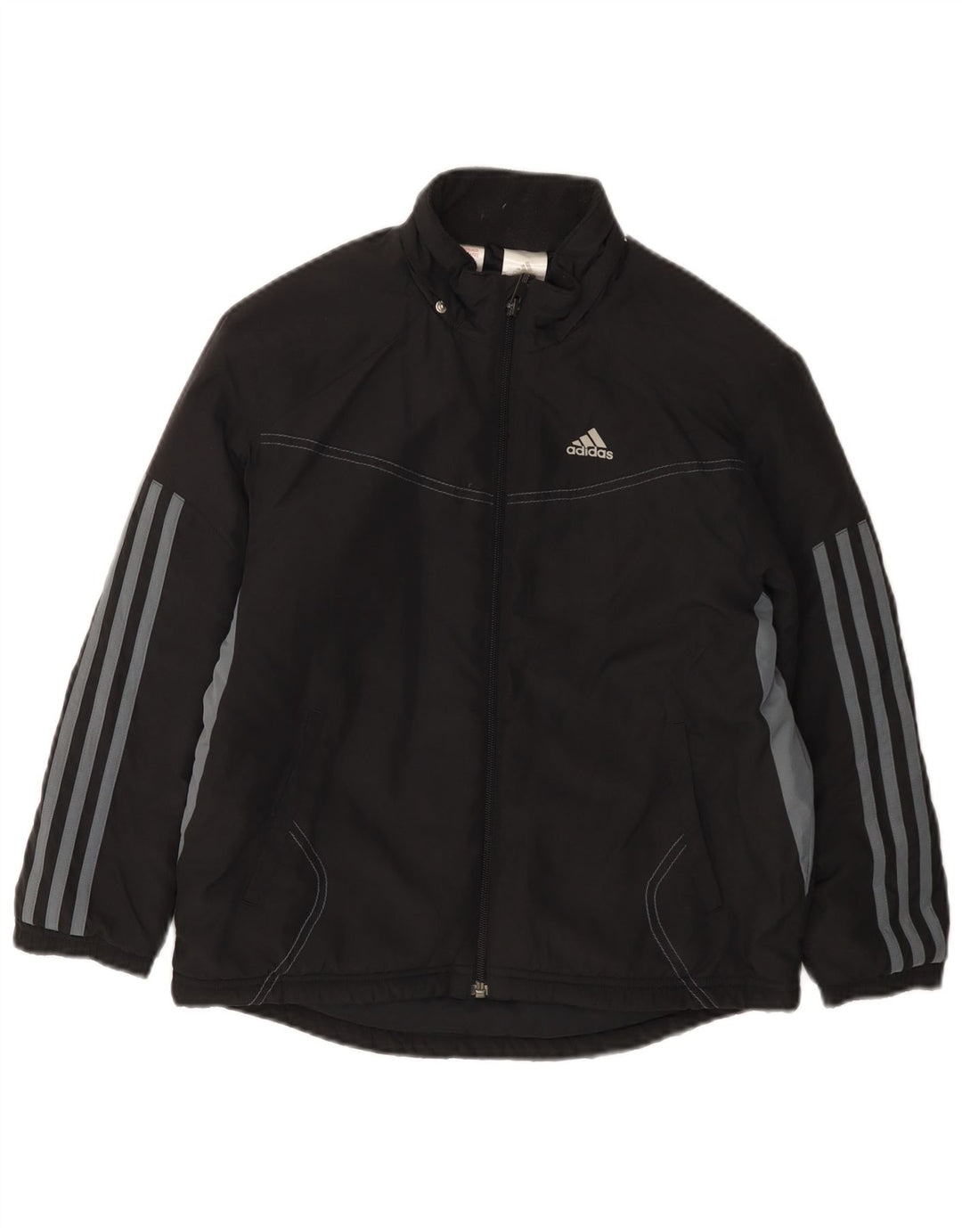ADIDAS Chaqueta cortavientos con gráfico para niños 9-10 años Bloque de color negro