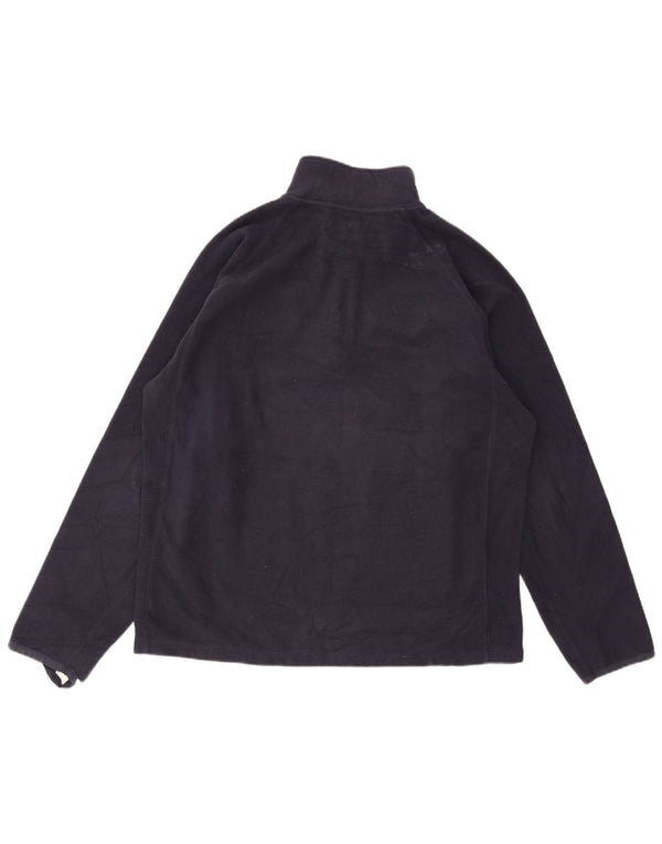Gap Jersey De Forro Polar Con Cremallera Y Cuello Para Hombre XL Azul Marino
