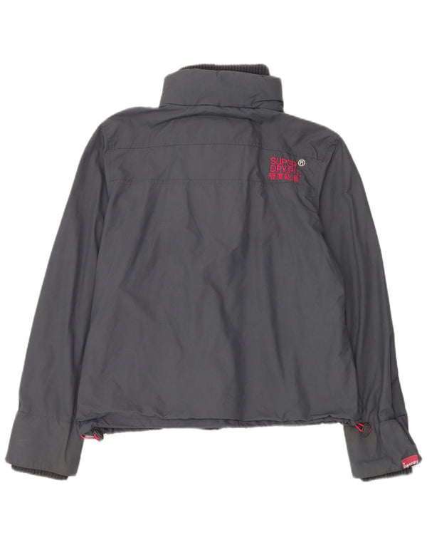 Superdry Chaqueta impermeable Windcheater para mujer UK 42 XL Nylon gris