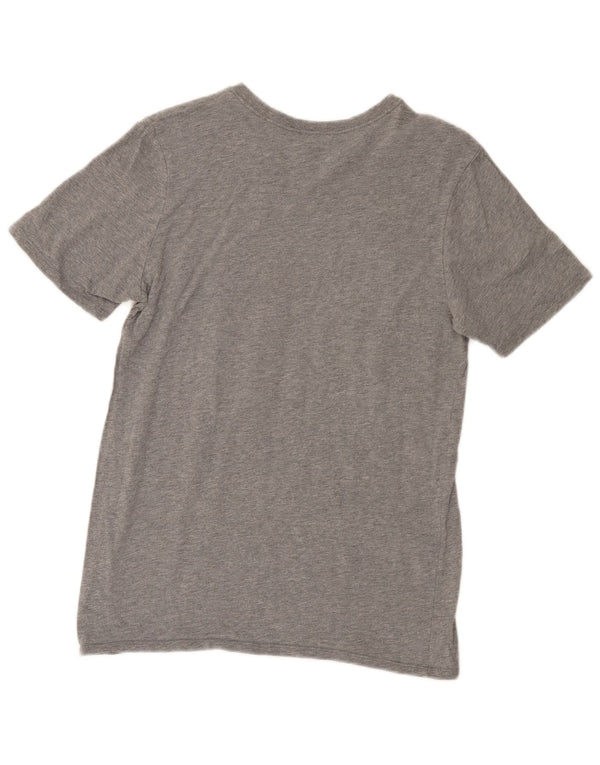 Nike Camiseta con gráfico de corte atlético para hombre Top pequeño gris moteado