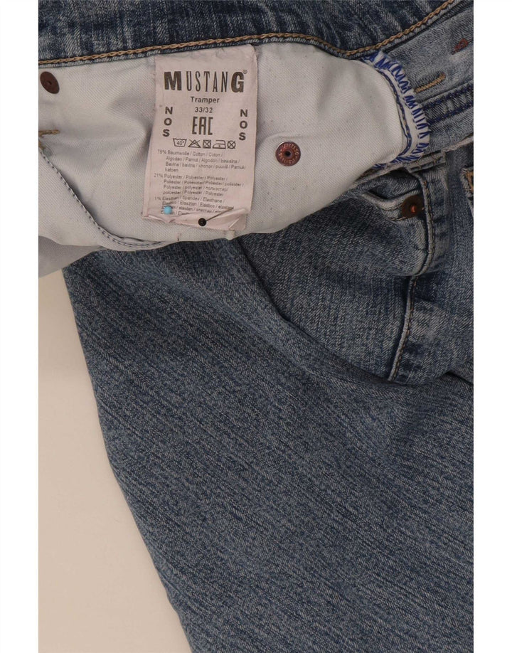 Mustang Vaqueros rectos Tramper para hombre W33 L32 Algodón azul