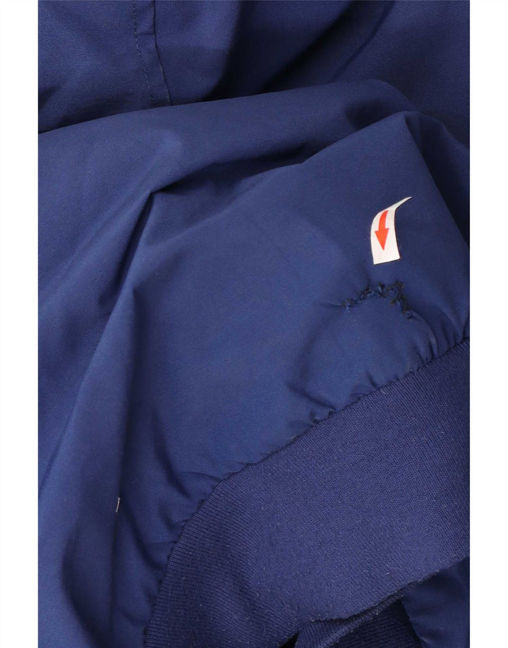 Michael Kors Chaqueta bomber acolchada con capucha para hombre UK 36 Small Poliéster azul