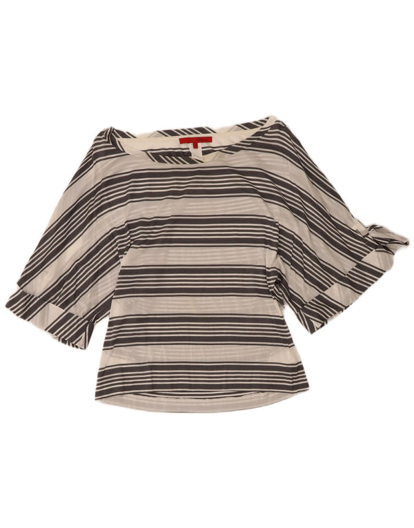 Blusa Mujer Les Copains Top IT 44 Medio Viscosa Rayas Blanco