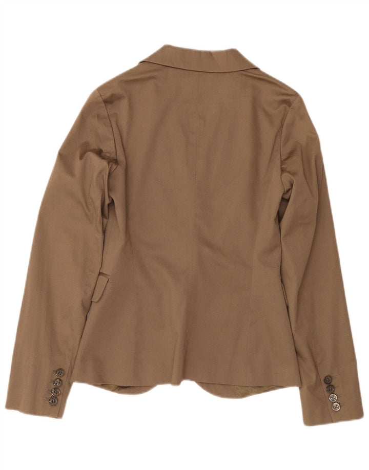SISLEY Chaqueta blazer de 2 botones para mujer IT 38 XS Algodón marrón