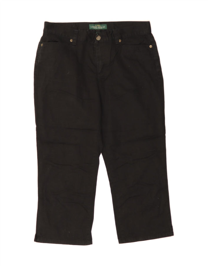 RALPH LAUREN Womens Capri Jeans US 6 Medium W30 L21 Black Cotton Vintage Ralph Lauren and Second-Hand Ralph Lauren from Messina Hembry 