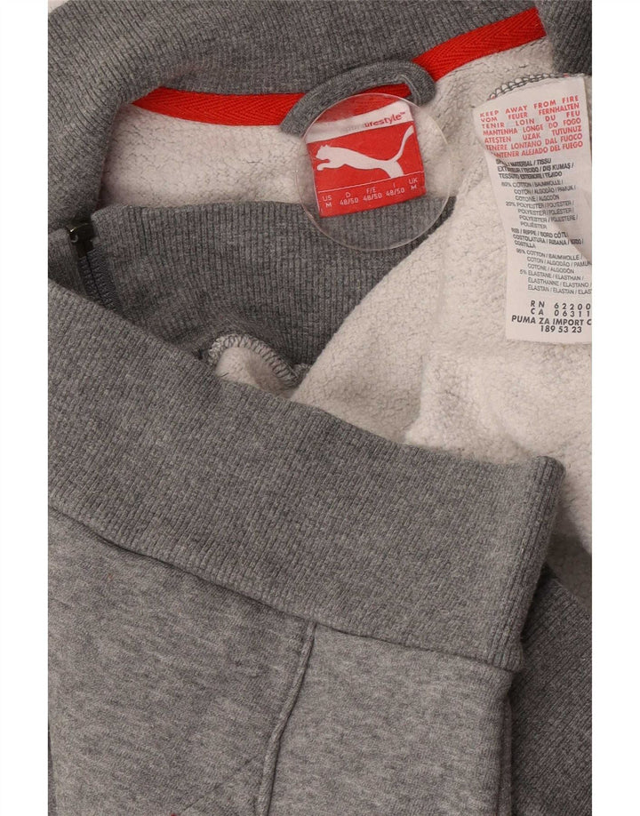 Puma Chaqueta De Chándal Para Hombre De Algodón Gris Medio