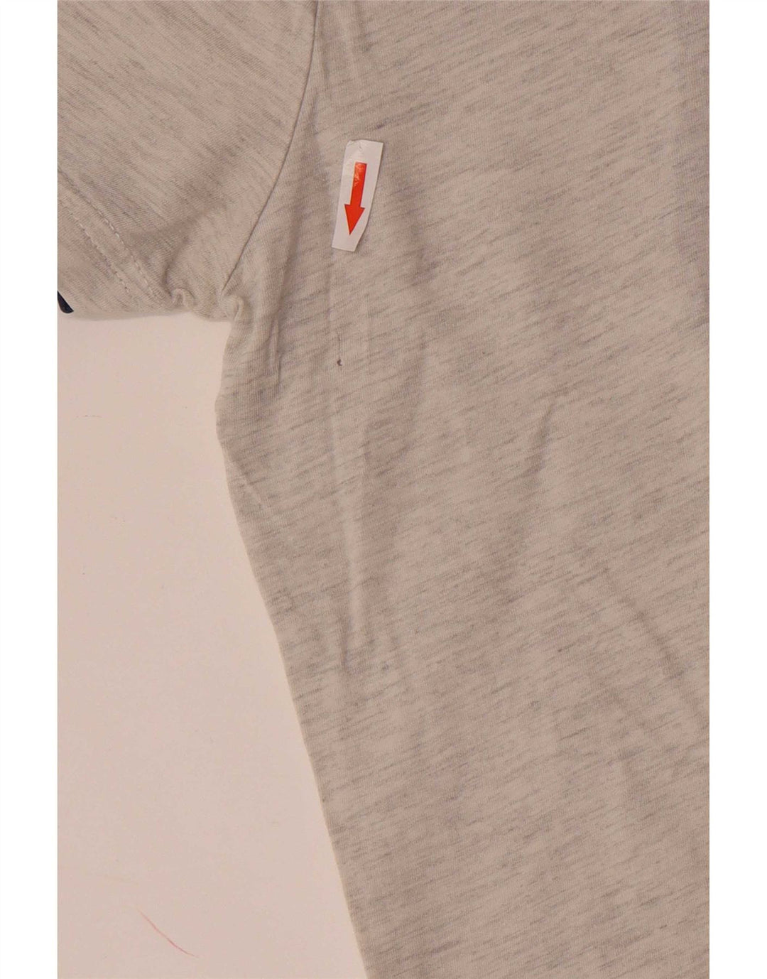 Desigual Hombre Camiseta Gráfica Top Grande Gris Algodón