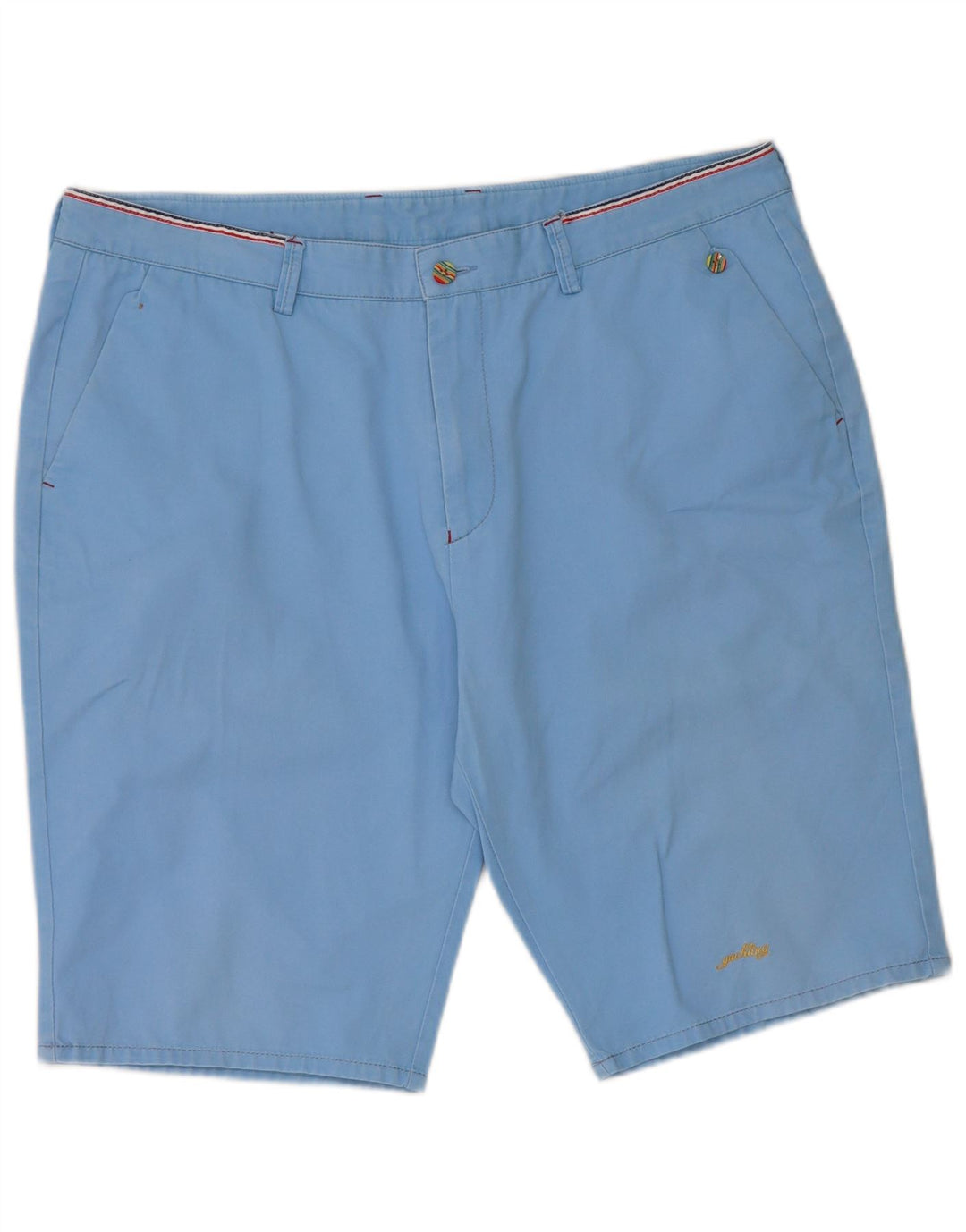 Paul & Shark Pantalones cortos chinos para hombre W36 Algodón azul grande