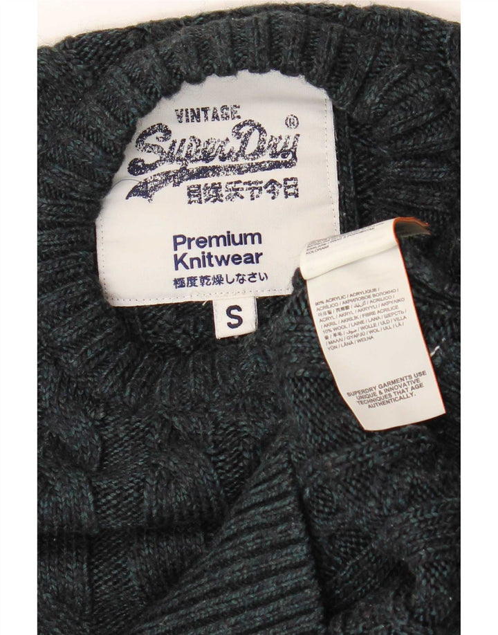 Superdry Jersey De Cuello Redondo Para Hombre Pequeño Acrílico Azul Marino
