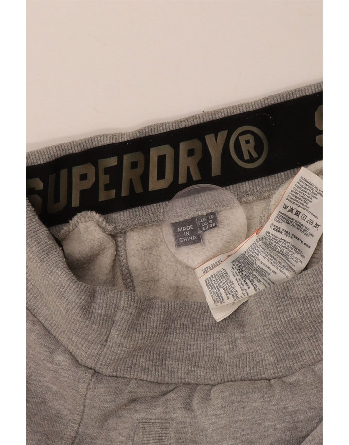 SUPERDRY Pantalones de chándal para mujer Joggers UK 10 Small Grey Cotton
