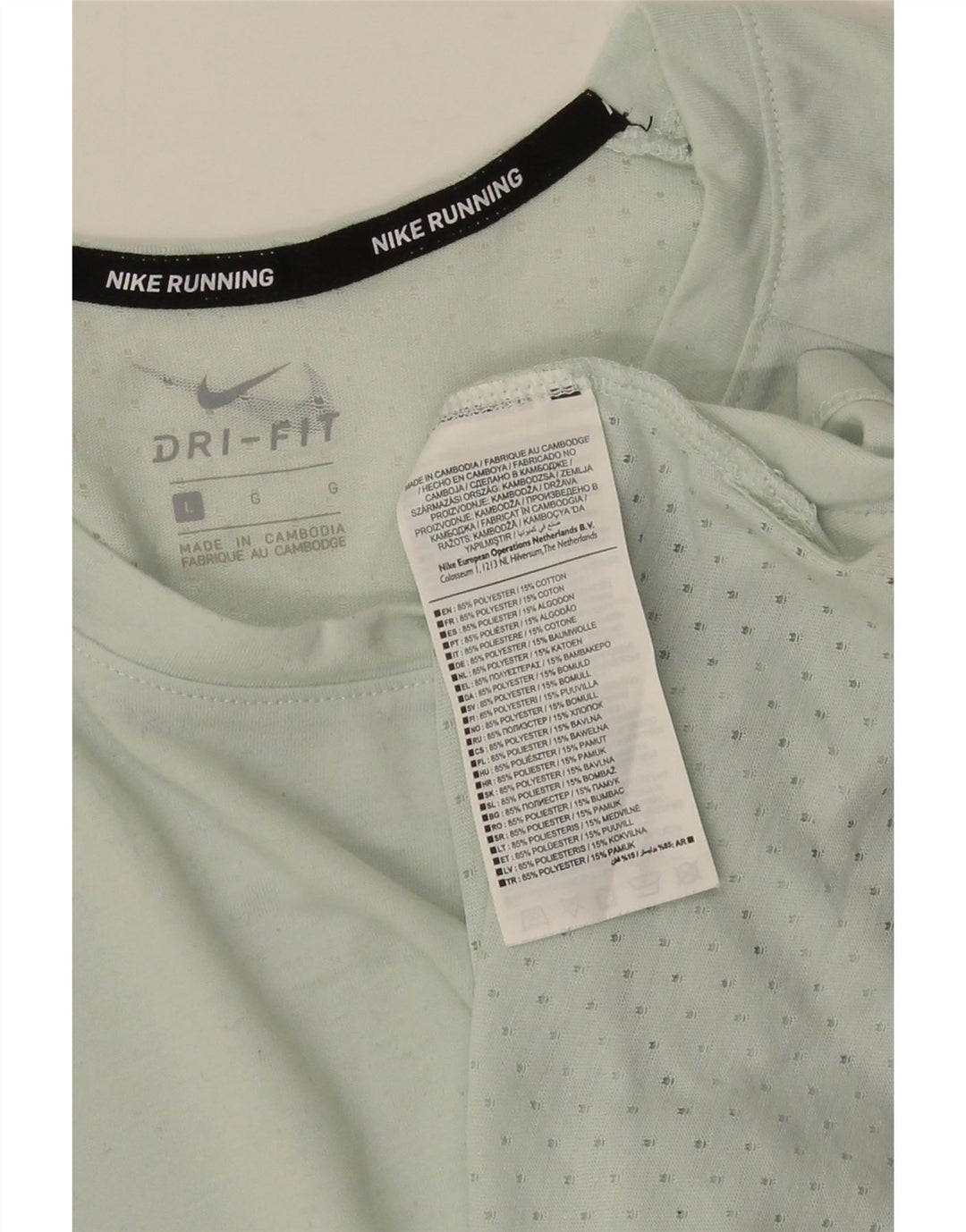 NIKE Camiseta Dri Fit para Hombre Top Grande Poliéster Verde